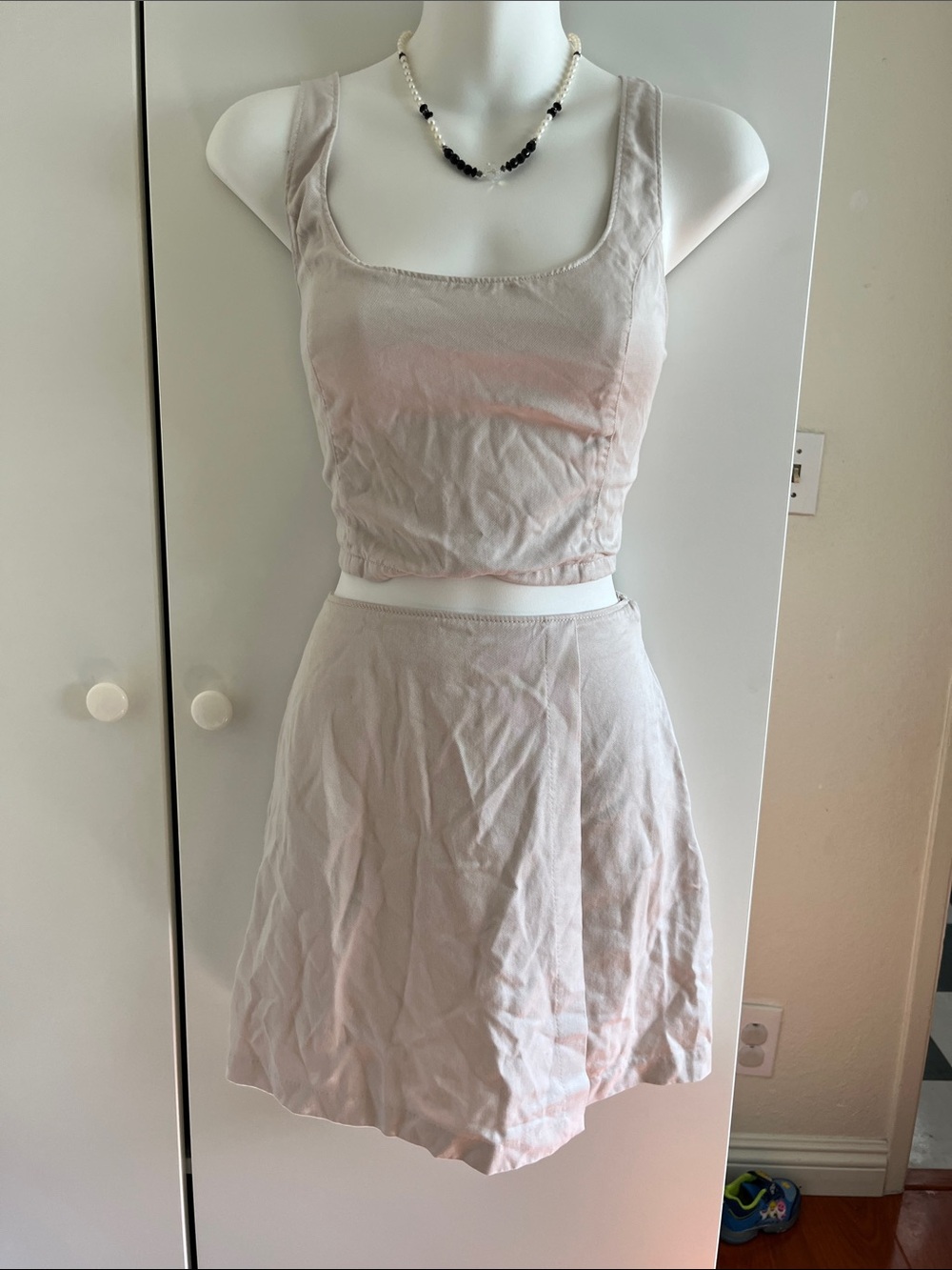 Abercrombie & Fitch Pale Pink Two-Piece Skirt Set